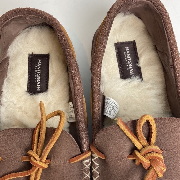 Manitobah Mukluks Sherling Lined Cabin Loafers Slippers Brown 9 Cottage Cabin main image 10